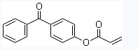 Molecular structure of 2-Propenoic acid,4-benzoylphenyl ester