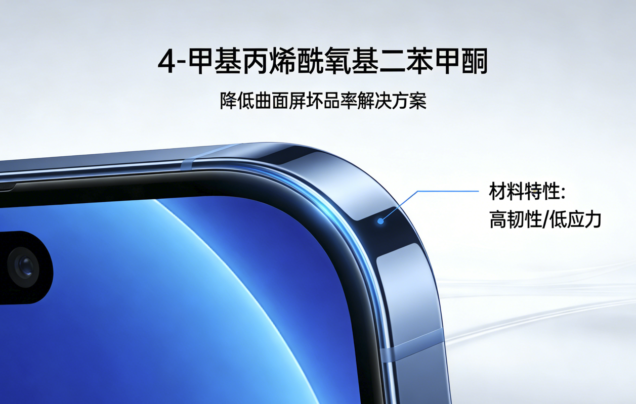 突破曲面屏工艺桎梏，4-甲基丙烯酰氧基二苯甲酮 助力良品跃升
